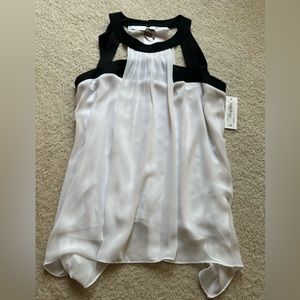 Bisou Bisou Michele Bohbot Black/White Top